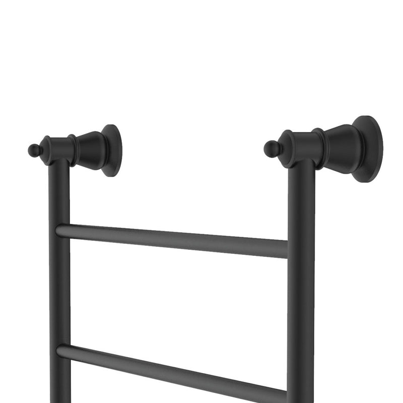 Lillian Heated Towel Rail, 600 x 808mm, Matte Black