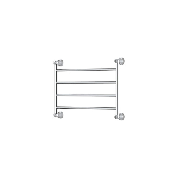 Lillian Heated Towel Rail, 600 x 458mm, Chrome