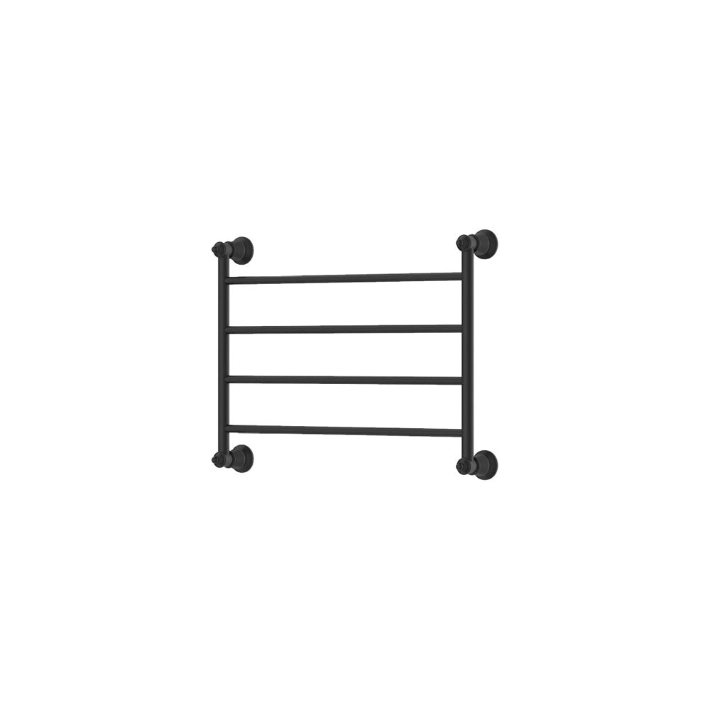 Lillian Heated Towel Rail, 600 x 458mm, Matte Black