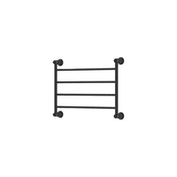 Fienza Lillian Heated Towel Rail, 600 x 458mm - Matte Black