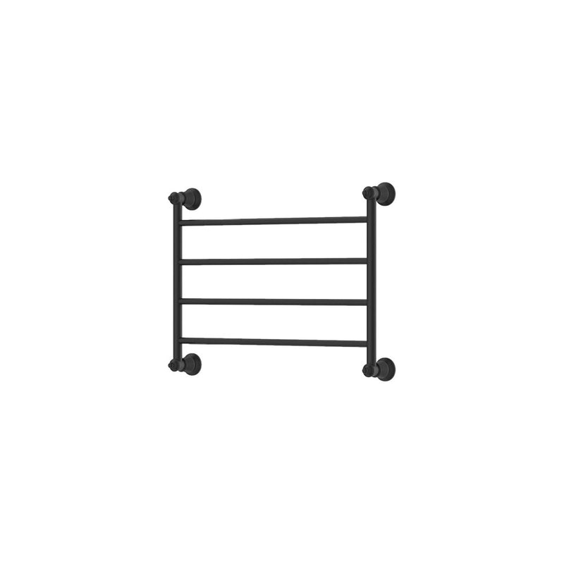 Lillian Heated Towel Rail, 600 x 458mm, Matte Black