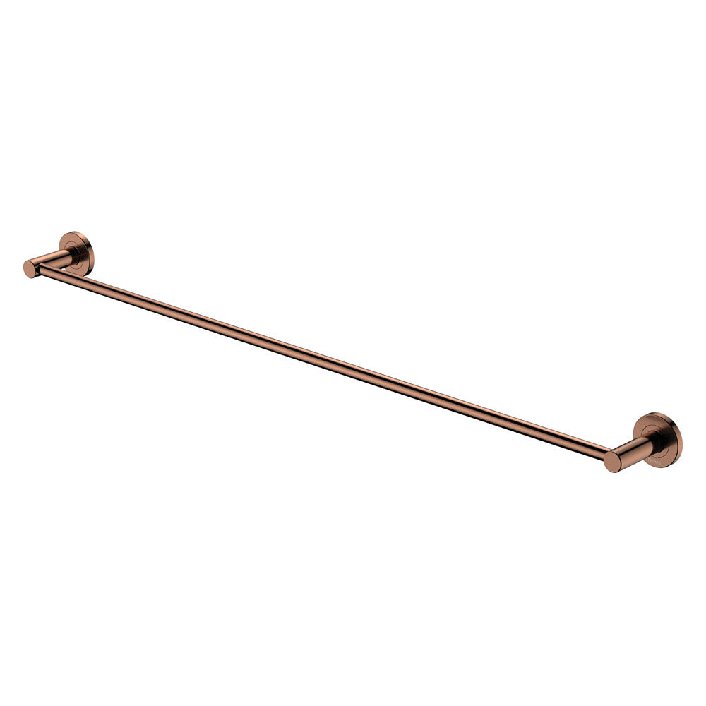 Fienza Kaya Single Towel Rail, 900mm, Brushed Copper