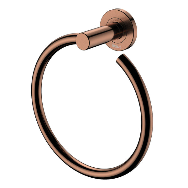 Fienza Kaya Hand Towel Ring, Brushed Copper