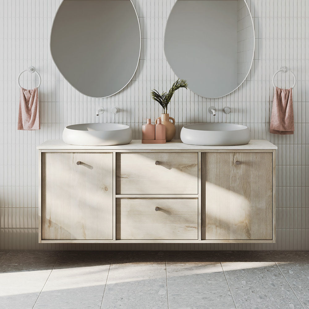 Fienza Kaya Hand Towel Ring, Matte White