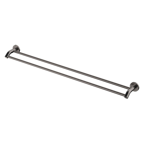 Kaya 900mm Double Towel Rail, Gun Metal