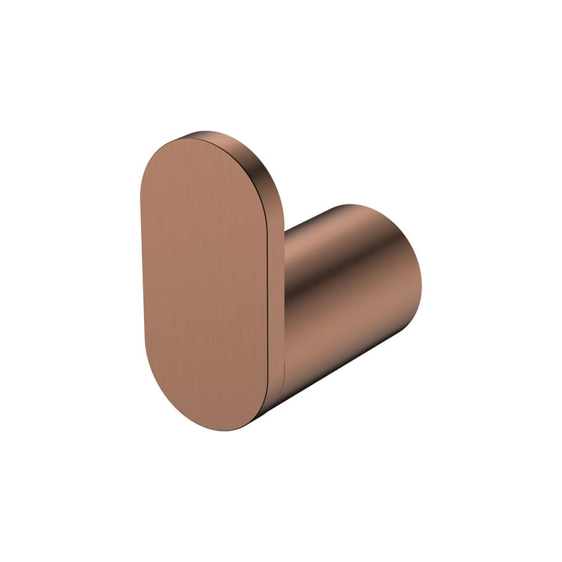 Fienza Empire Slim Robe Hook, Brushed Copper