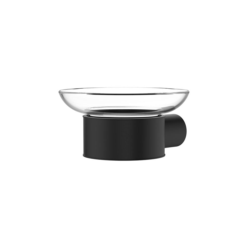 Fienza Empire Slim Glass Soap Dish, Matte Black
