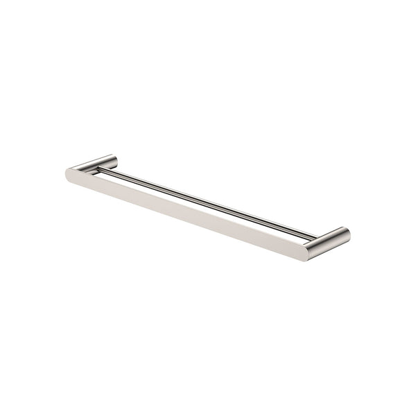 Fienza Empire Slim Double Towel Rail, 600mm, Brushed Nickel