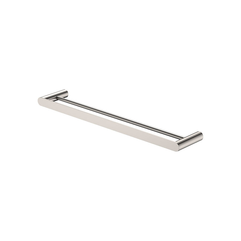 Fienza Empire Slim Double Towel Rail, 600mm, Brushed Nickel