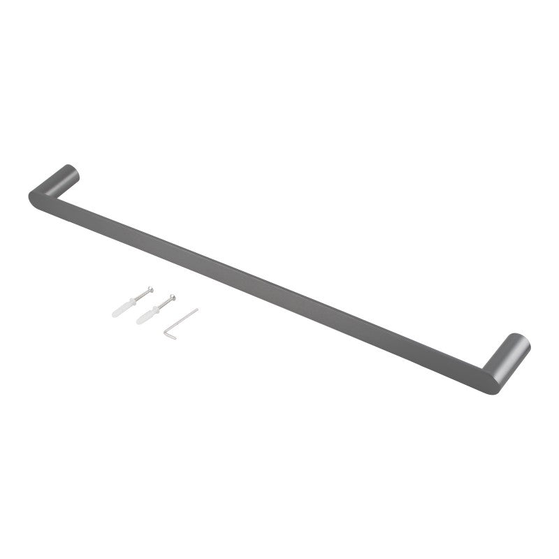 ACA Esperia Gunmetal Grey Single Towel Rail 800mm Stainless Steel 304 Wall Mounted