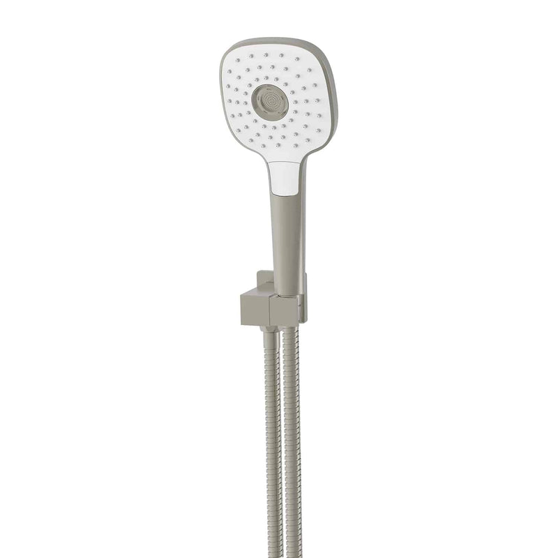 Greens Corban Hand Shower with Wall Outlet Bracket Brushed Nickel