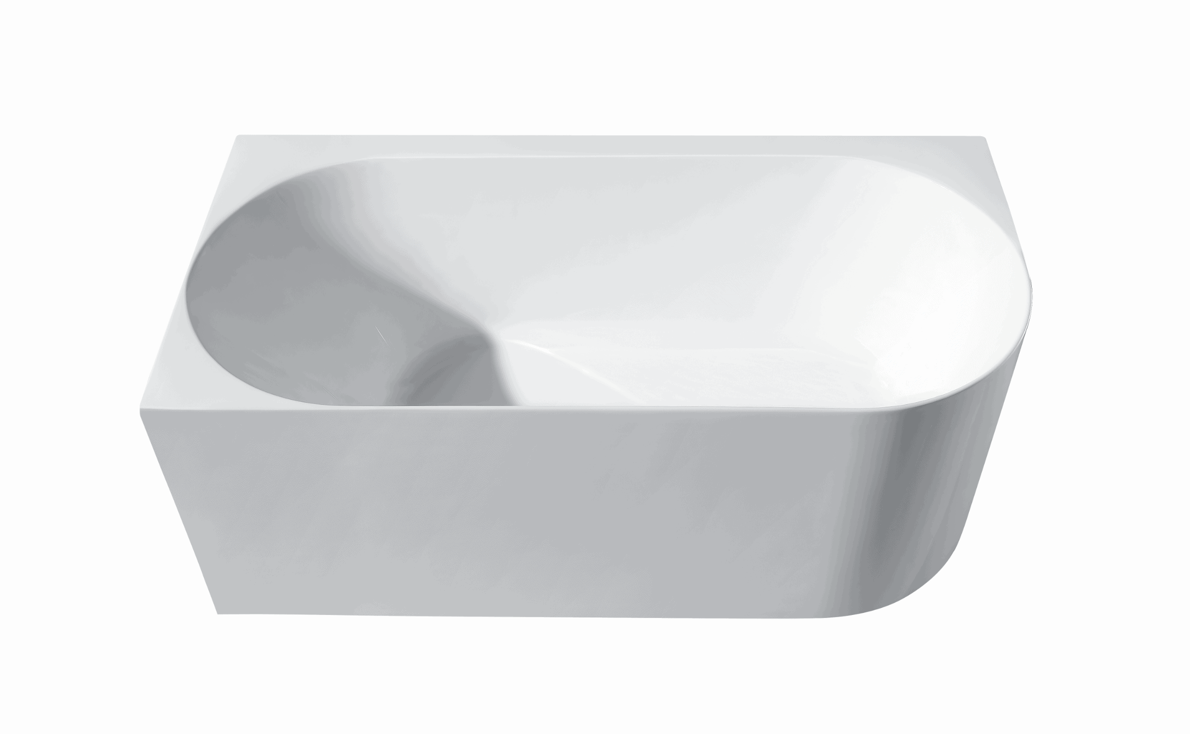 Ovia Nova 1500mm Left Hand Corner Bath Tub Gloss White