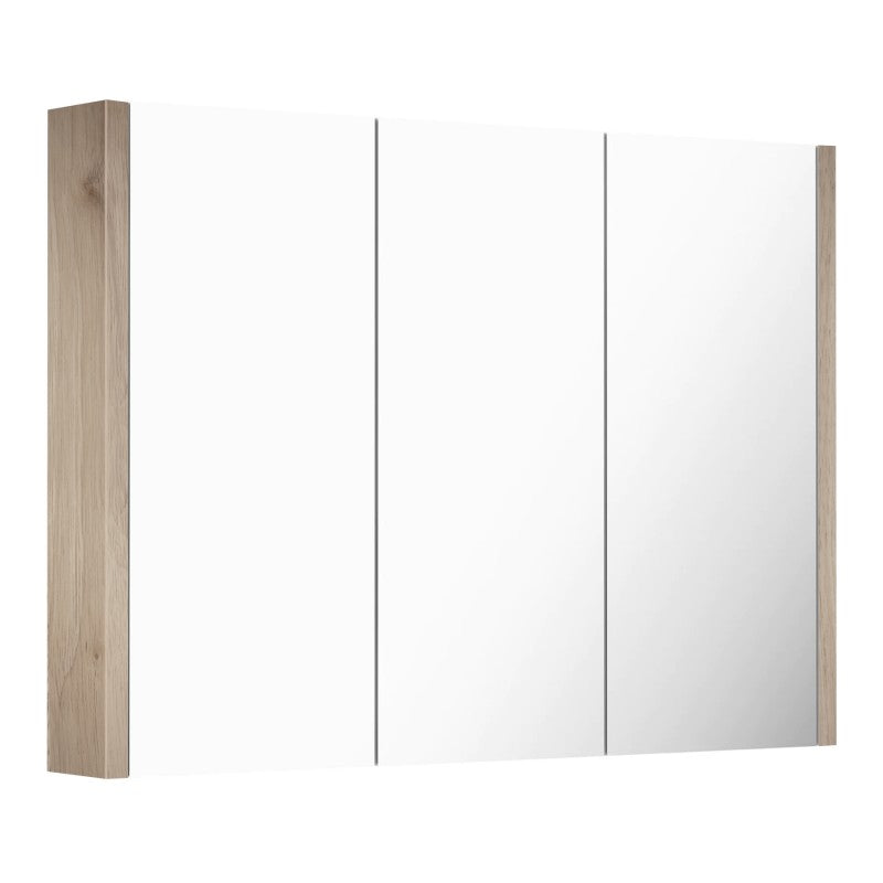 1200Lx720Hx150Dmm White Oak Wood Grain PVC Filmed Shaving Cabinet High Density MDF board