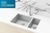 Meir Kitchen Sink 1.5 Bowl 670mm X 440mm - Warm Brushed Nickel