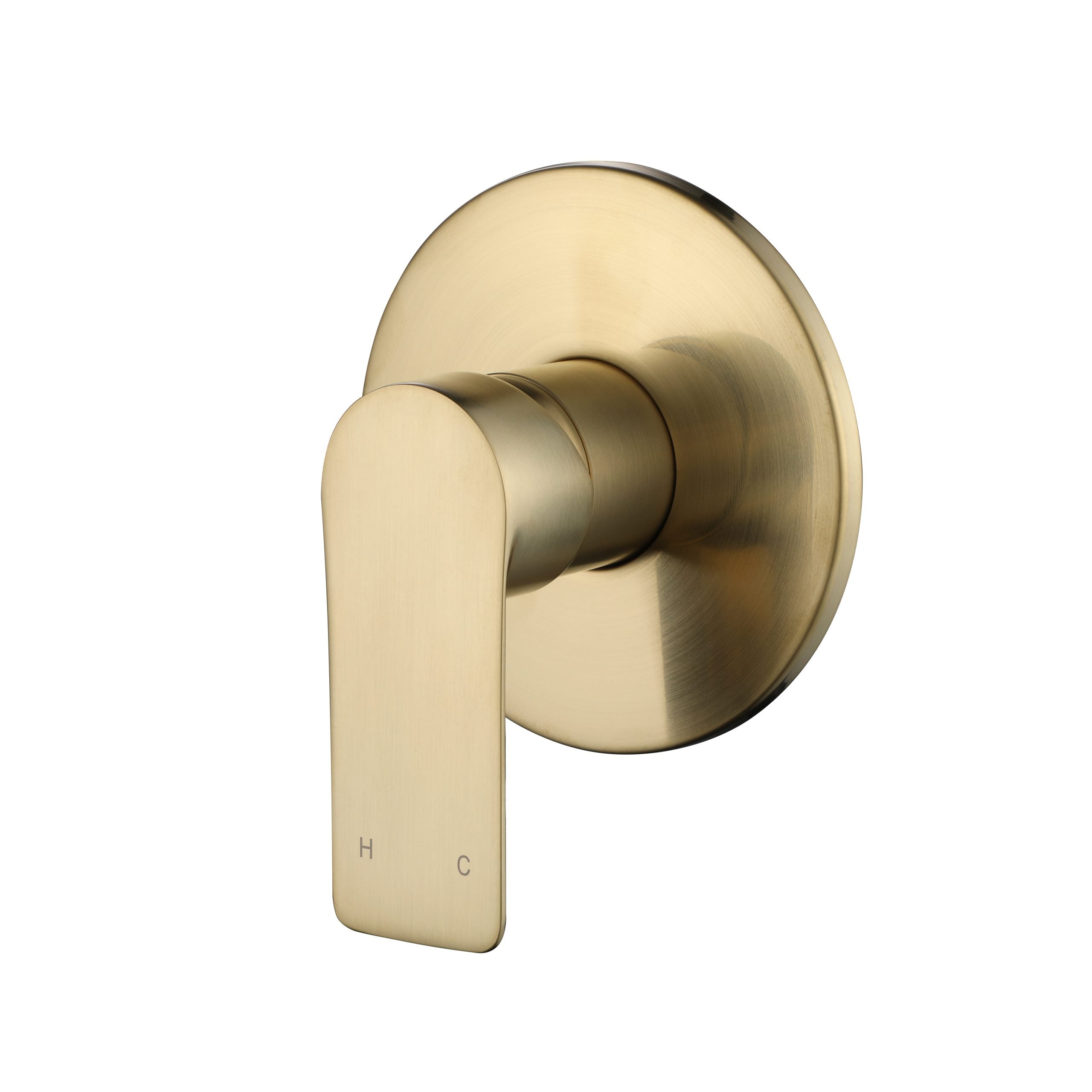 Modern National Bondi Round Shower Mixer Brushed Gold