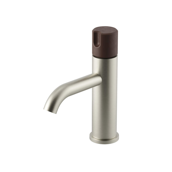 Meir X Nood Co. Alchemy Series Progressive Basin Mixer - Warm Brushed Nickel x Slate
