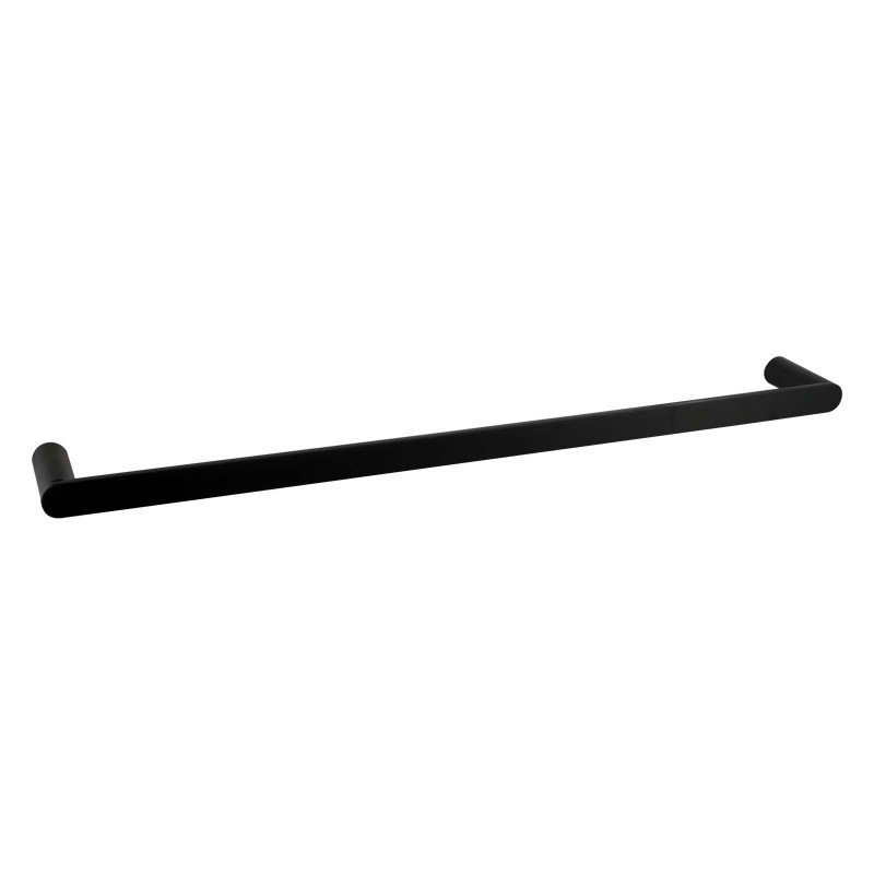 Rumia Black Single Towel Rail 600mm Stainless Steel 304 Wall Mounted