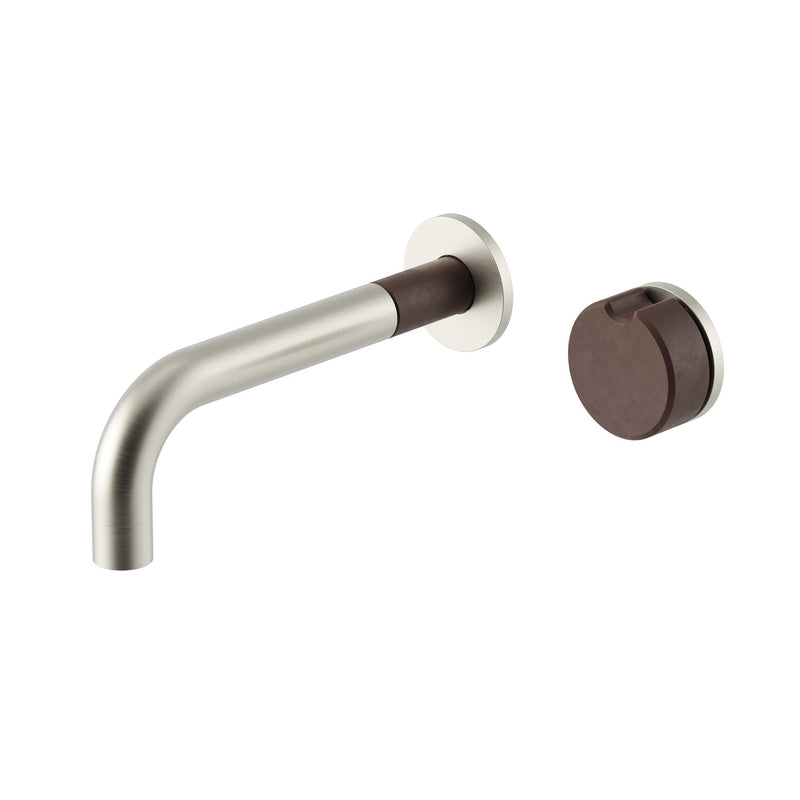 Meir X Nood Co. Alchemy Series Progressive Wall Mixer Set - Brushed Nickel x Slate — image 1