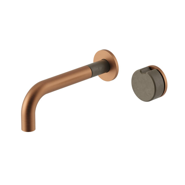 Meir X Nood Co. Alchemy Series Progressive Wall Mixer Set - X Olive - Brushed Bronze (Lustre Bronze)