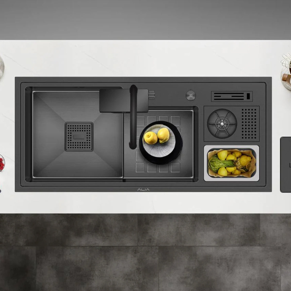 Alia Double Bowl Smart Sink