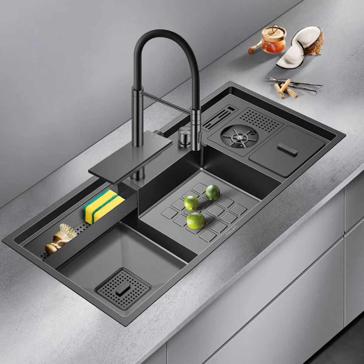 Alia Double Bowl Smart Sink