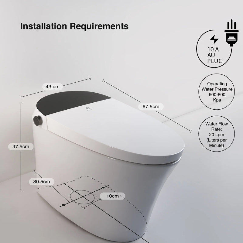 Alia Smart Toilet Matte Black