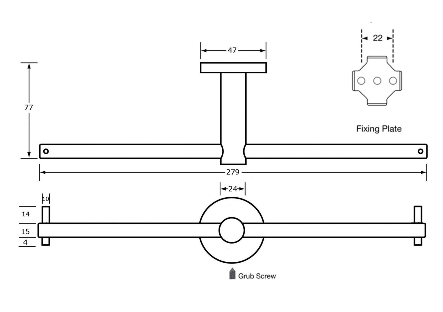 Metlam Antimicrobial Double Toilet Roll Holder