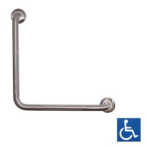 Metlam Antimicrobial 90° Ambulant Grab Rail