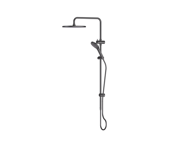 Greens Ashmore Twin Rail Shower Gunmetal