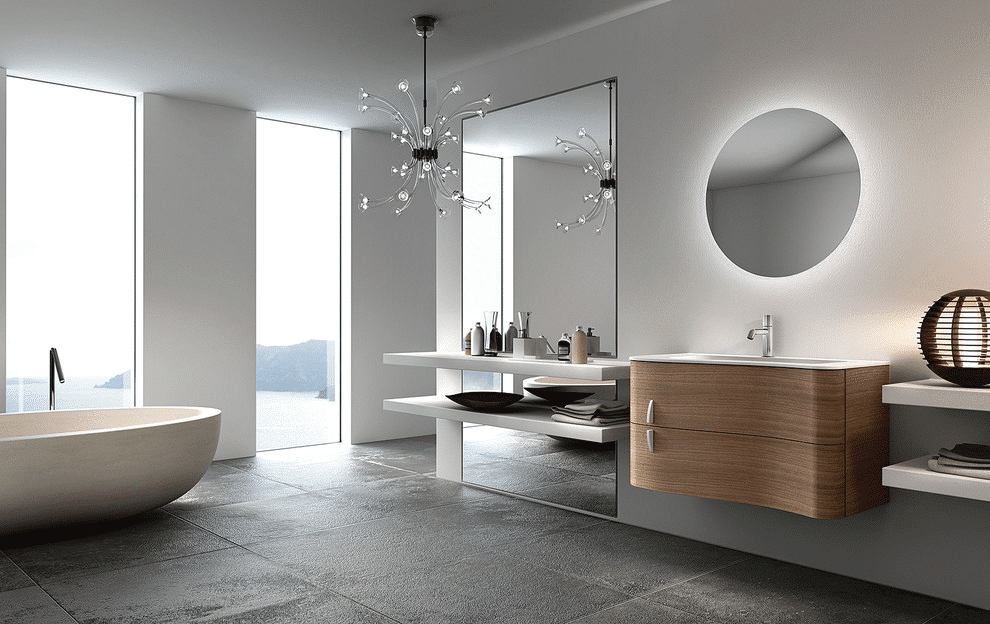 Ablaze 900mm Cool Light Led Mirror Round Back Lit