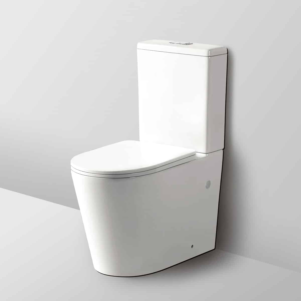 Avis Full Rimless Back to Wall Toilet Gloss White