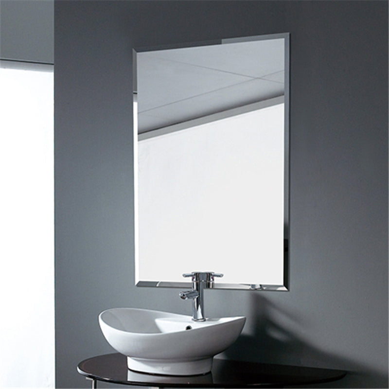 450x600mm Plain Bathroom Mirror Bevel Edge Wall Mounted Vertical or Horizontal
