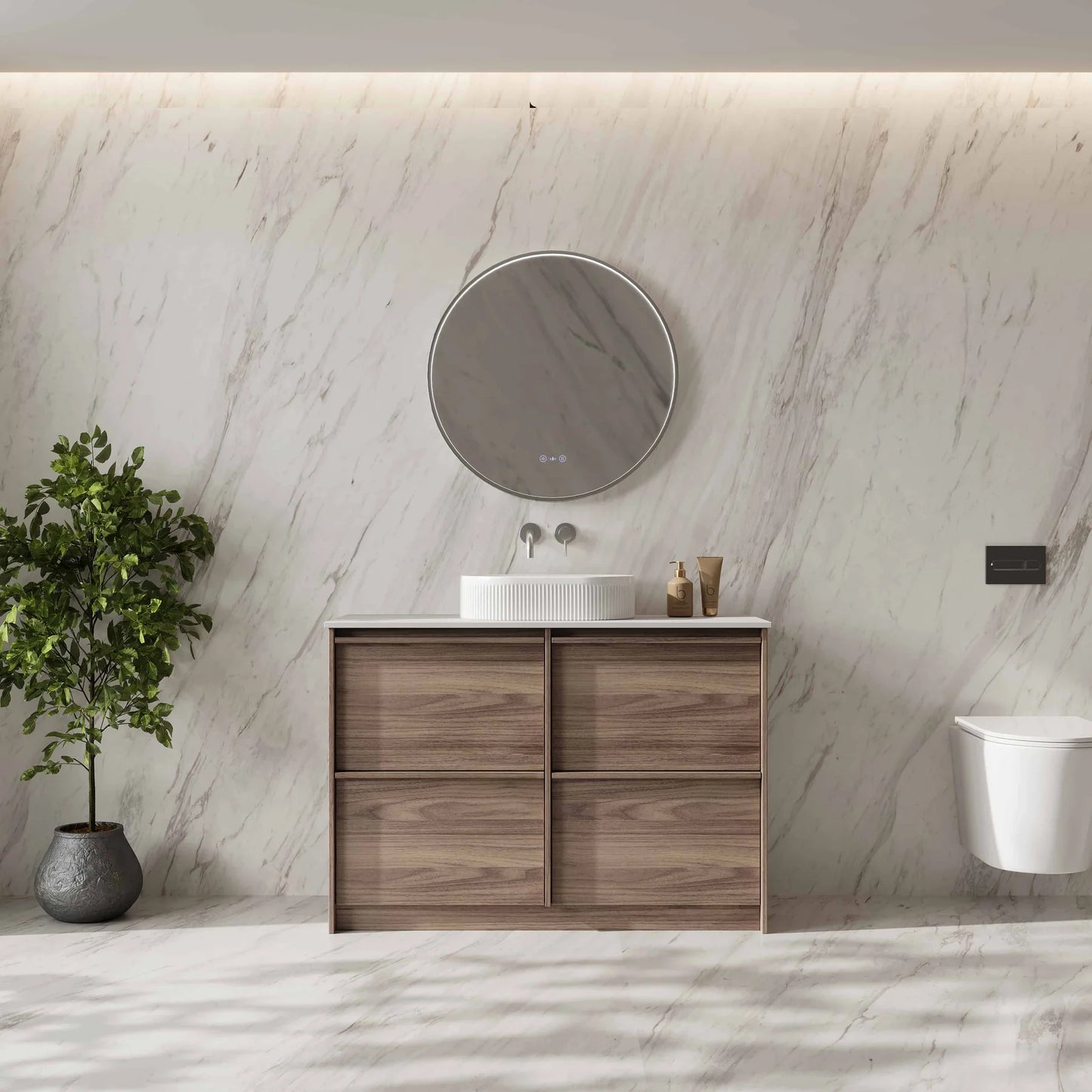 Bella 1200mm Freestanding Cabinet Notaio Walnut