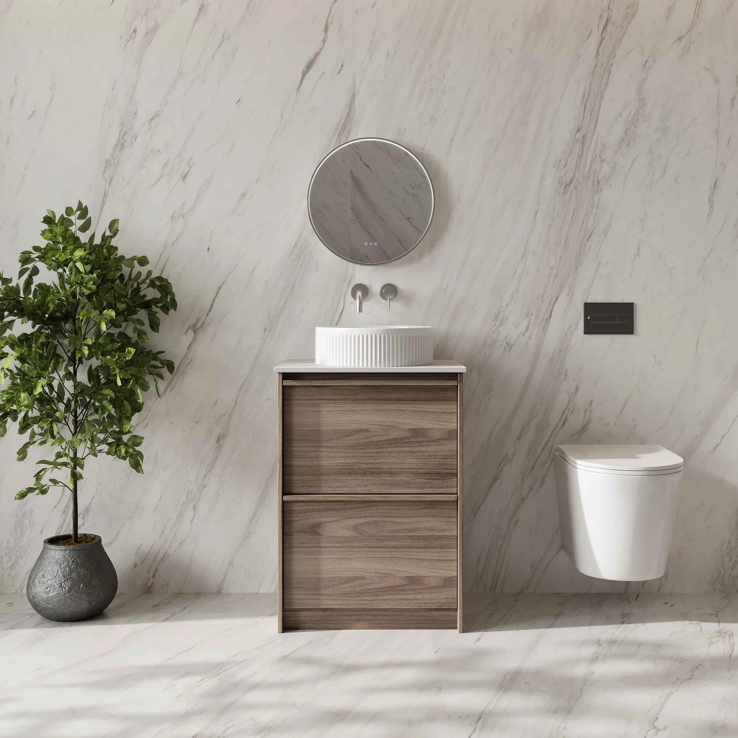 Bella 600mm Freestanding Cabinet Notaio Walnut