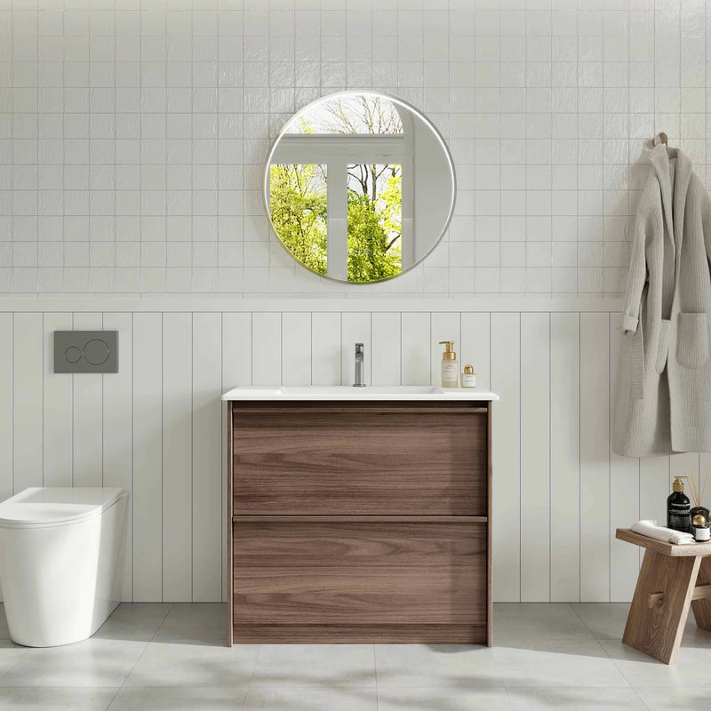 Bella 900mm Freestanding Cabinet Notaio Walnut