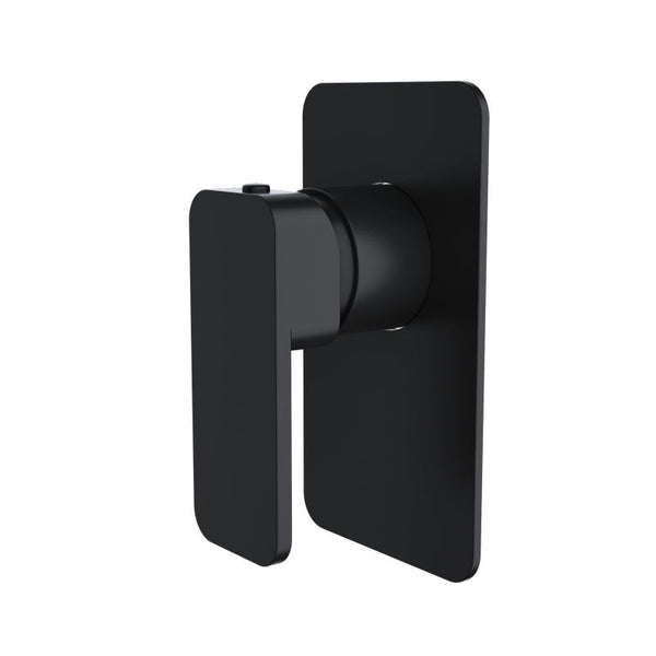 Aquato Shower Mixer Matt Black Soft Square