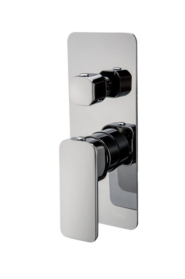Aquato Shower Mixer Diverter Chrome Soft Square