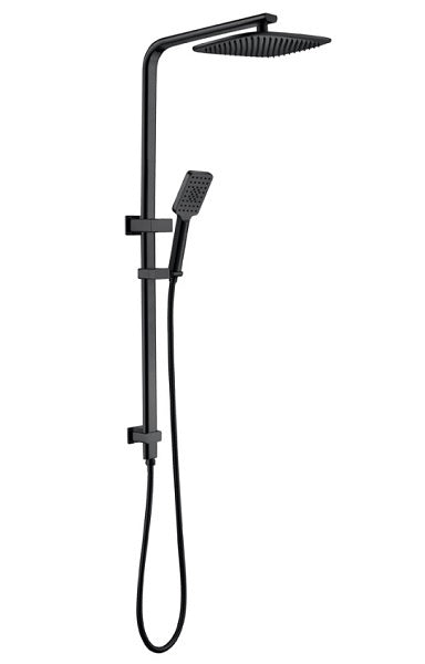 Ovia Deluxe Black 2 in 1 Square Shower Station Single Hose