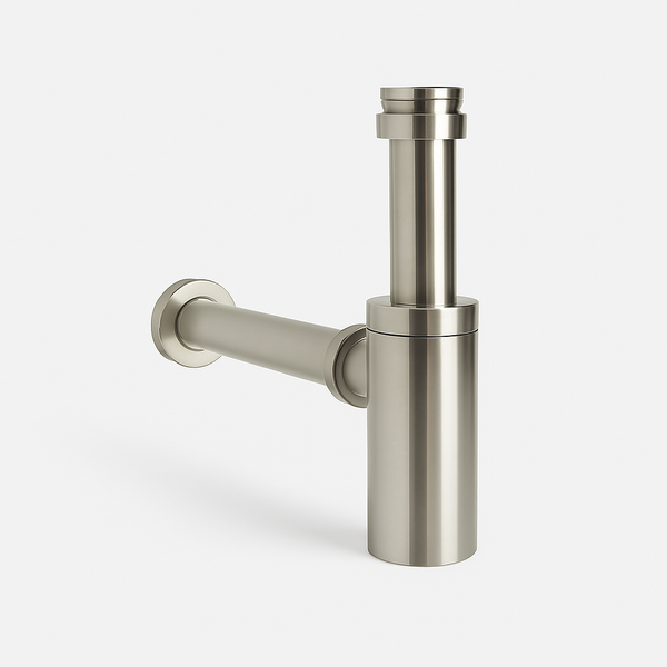 Ovia Round Bottle Trap Brushed Nickel