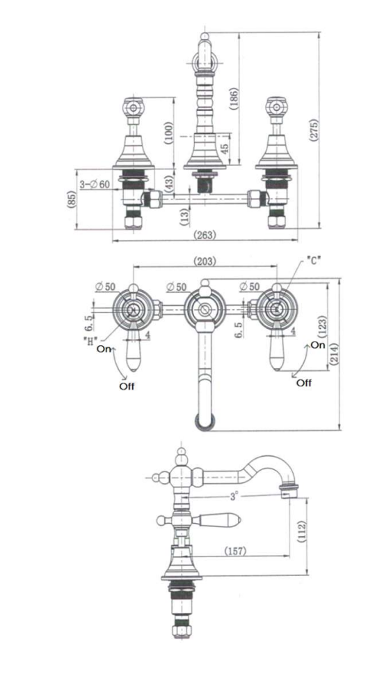 Modern National Bordeaux Basin Set Brushed Bronze