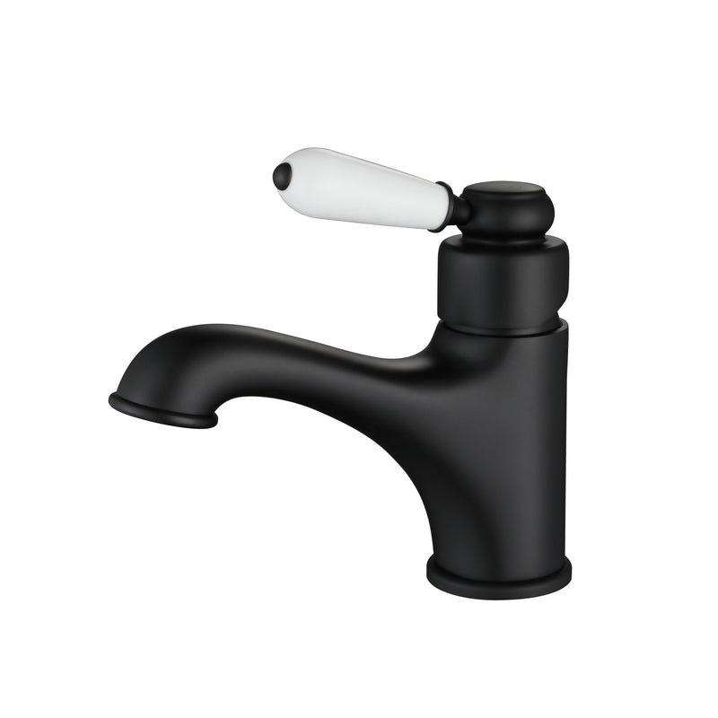 Modern National Bordeaux Basin Mixer Matte Black