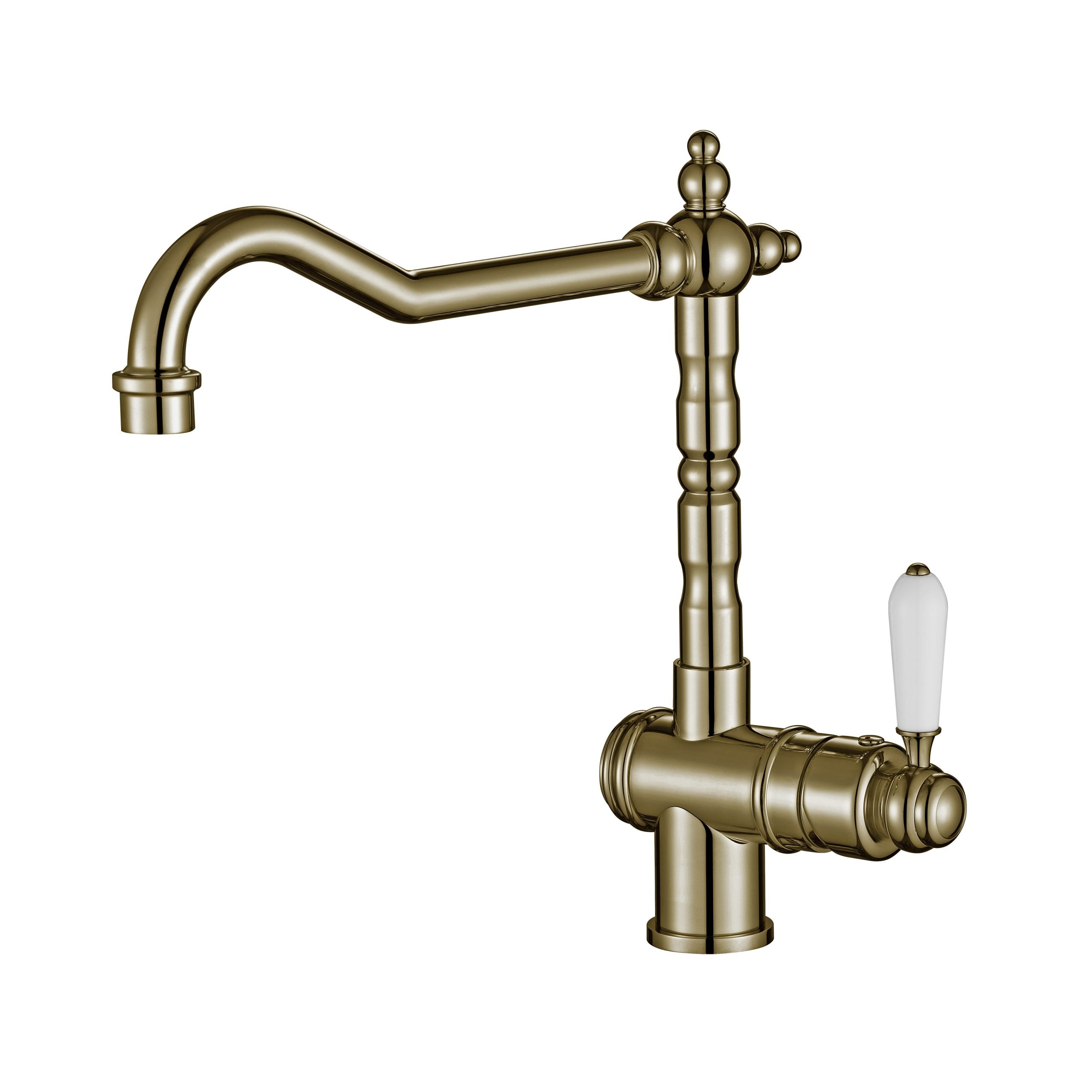 Modern National Bordeaux Kitchen Mixer Brushed Bronze