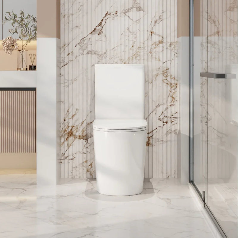 Mercio Oasis Rimless Back to Wall Toilet Matte White