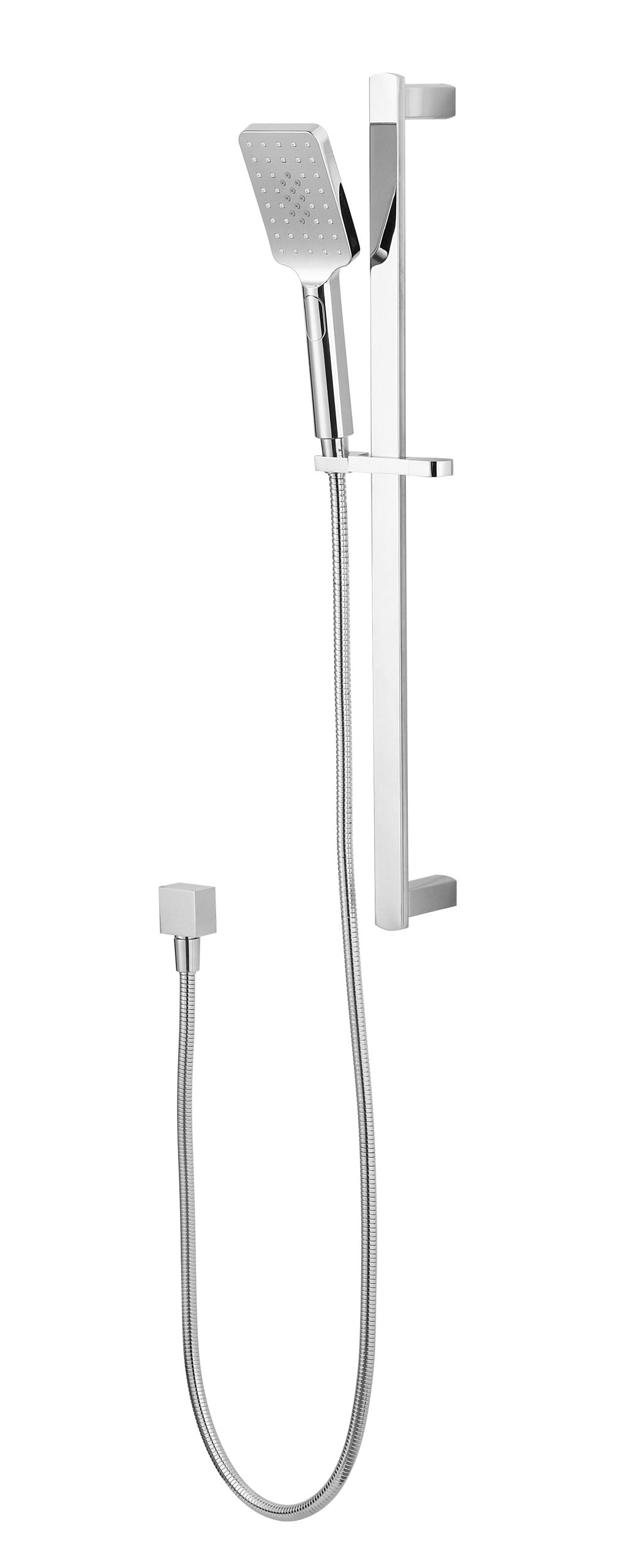 Modern National Kiama Shower On Rail - Chrome — A-KIA014