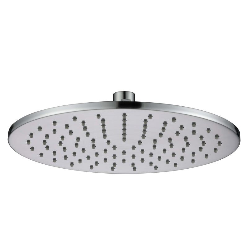 Modern National 250mm Brass Round Shower Head - Brushed Chrome — BAR250BC