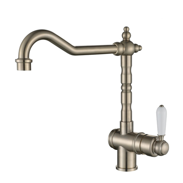 Modern National Bordeaux Kitchen Mixer - Warm Brushed Nickel