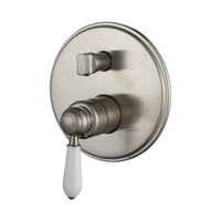 Modern National Bordeaux Shower Diverter Mixer - Warm Brushed Nickel — BOR009BN