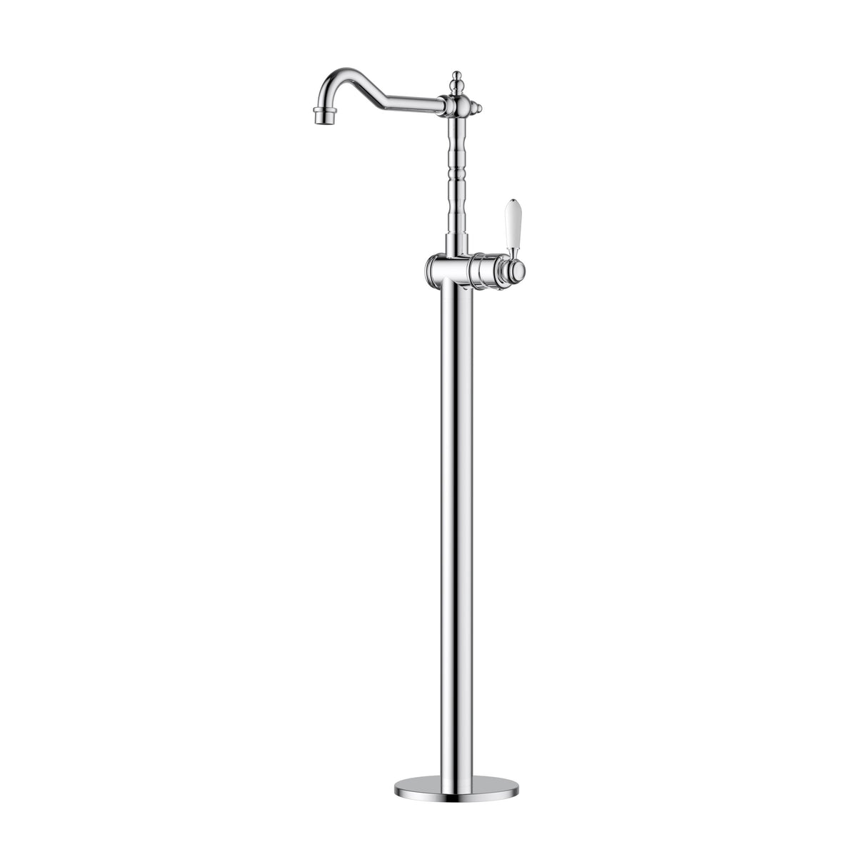 Modern National Bordeaux Freestanding Bath Mixer - Chrome — BOR012-1