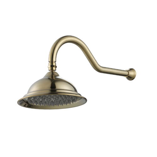 Modern National Bordeaux Shower Head and Arm Set - Brushed Gold (Brushed Bronze)