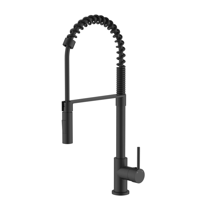 Modern National Kasper Spring Multi-Function Kitchen Mixer - Matte Black — KSP0058BK